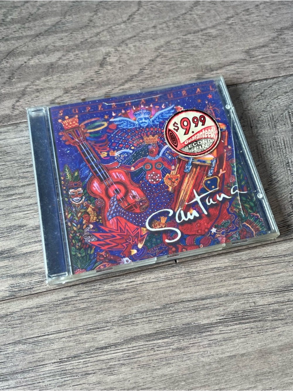 Santana 'Supernatural' CD — Colorful Red & Blue Album Art